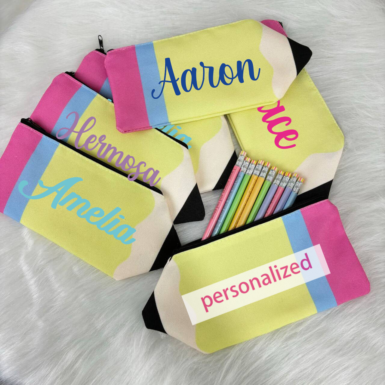 Wholesale A Custom Amazon Explosive Personalized Pencil Bag Simple Stationery